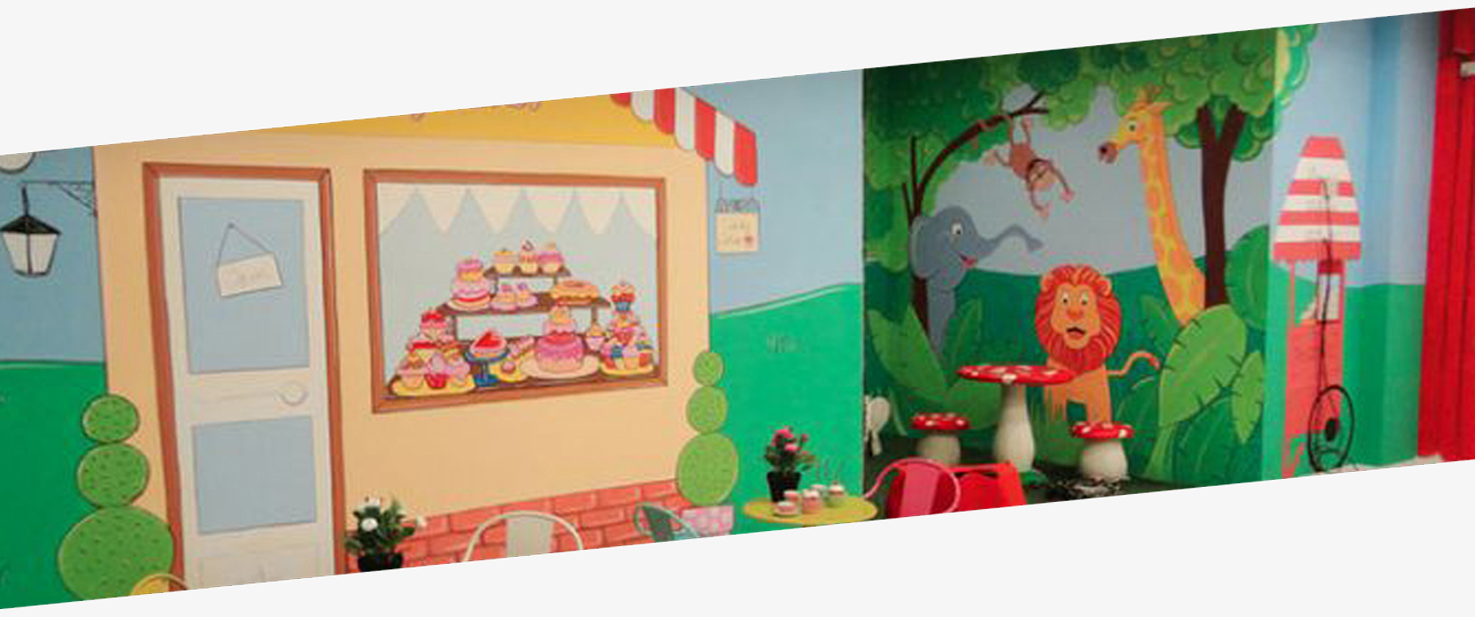 murales infantiles pintados en paredes 