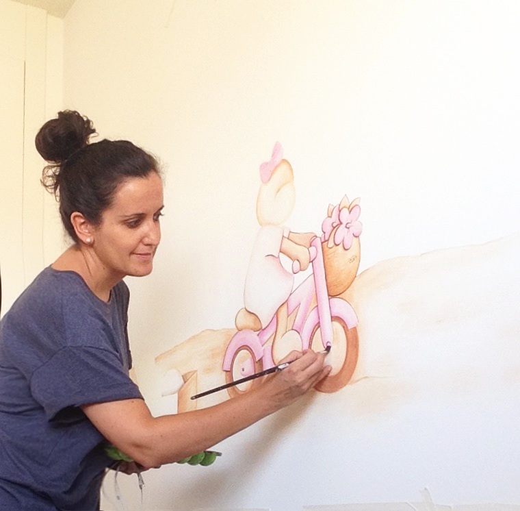 artista de murales infantiles de pared