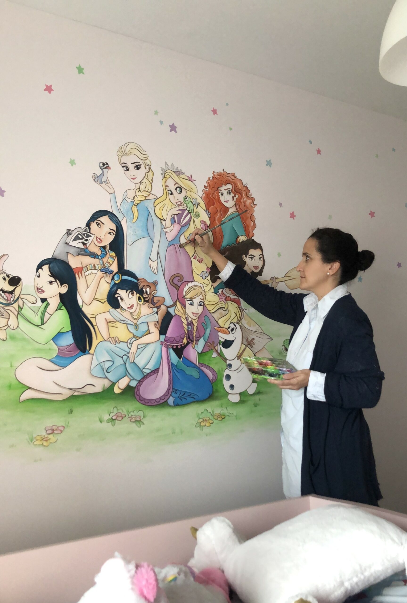 mural princesas disney