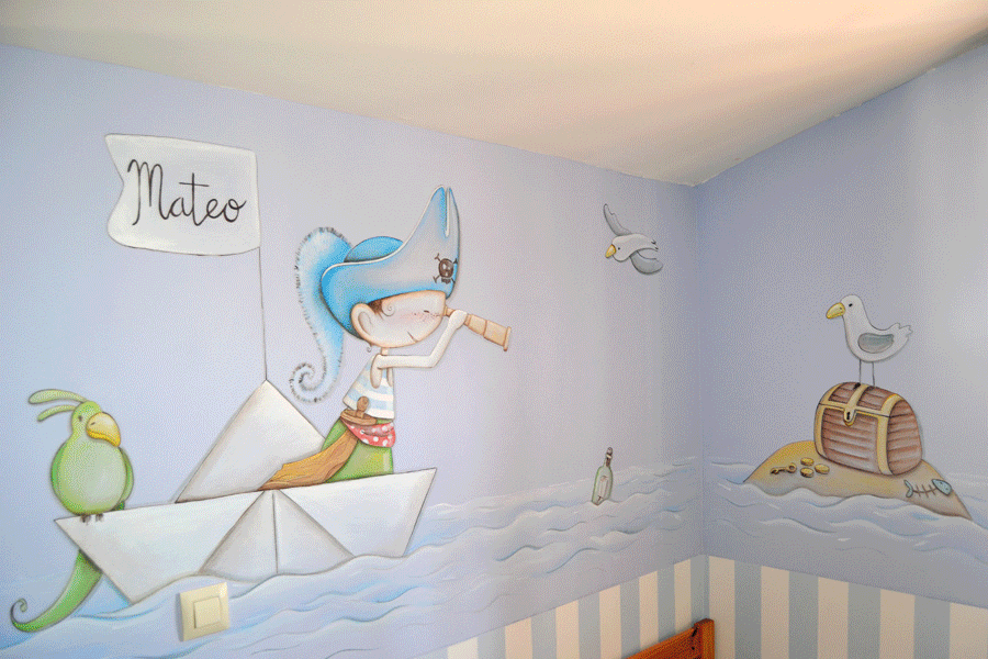 murales artisticos decorativos pitandos a mano en paredes