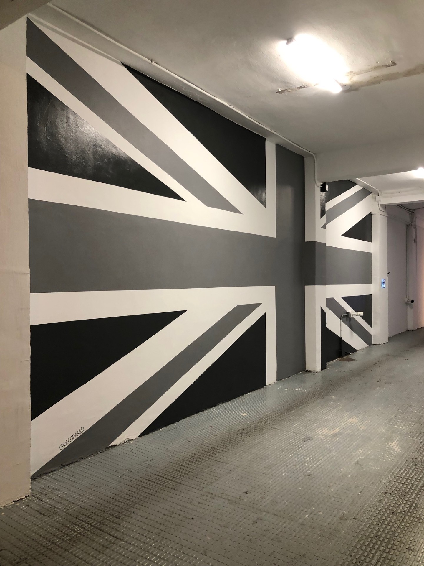 mural parking madrid union jack mural pintado parking madrid