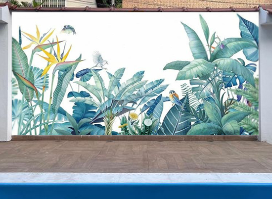 mural piscina exterior mural de exterior en pared de piscina en valencia y alicante