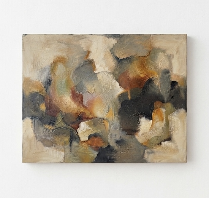 Cuadros Abstractos Pintados a Mano | Arte Original para Decoración | ArteVivo. 120x96 cm. Lienzo sin marco. Envío incluido - Imagen 3